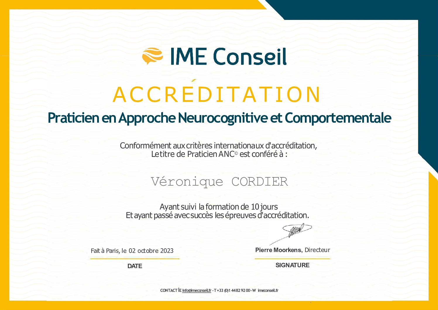 IMEAccréditation praticien ANC-CORDIER Véro nique copie